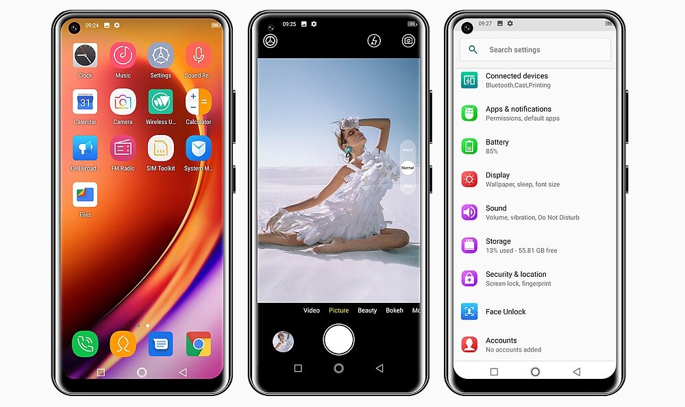 Smartfon OUKITEL C18 Pro aparat pamięć ram procesor zdjęcia blokada ekran 