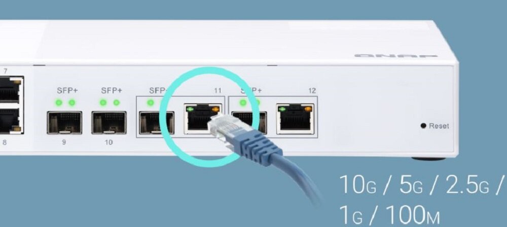 Switch QNAP QSW-M408-2C - zlacza