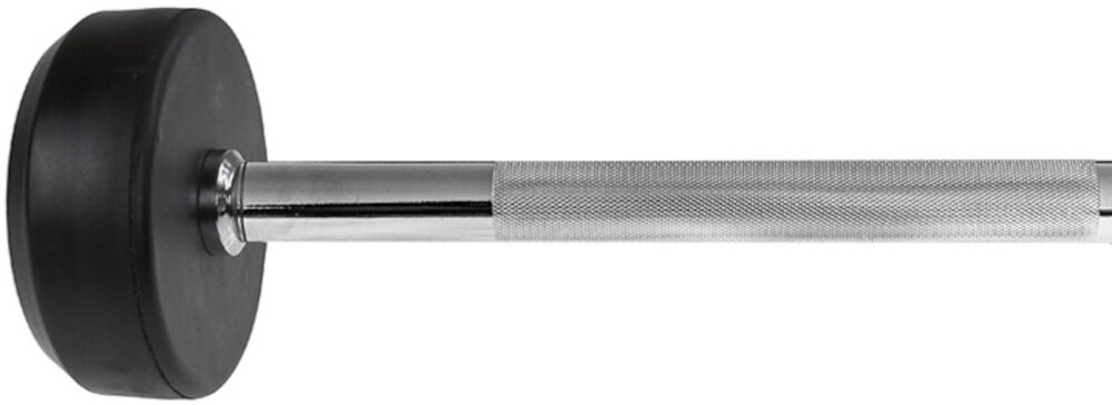 Sztanga HMS GSG-35 (35 kg) w części chwytnej specjalne radełkowanie obciążenie pokryte są gumową powłoką