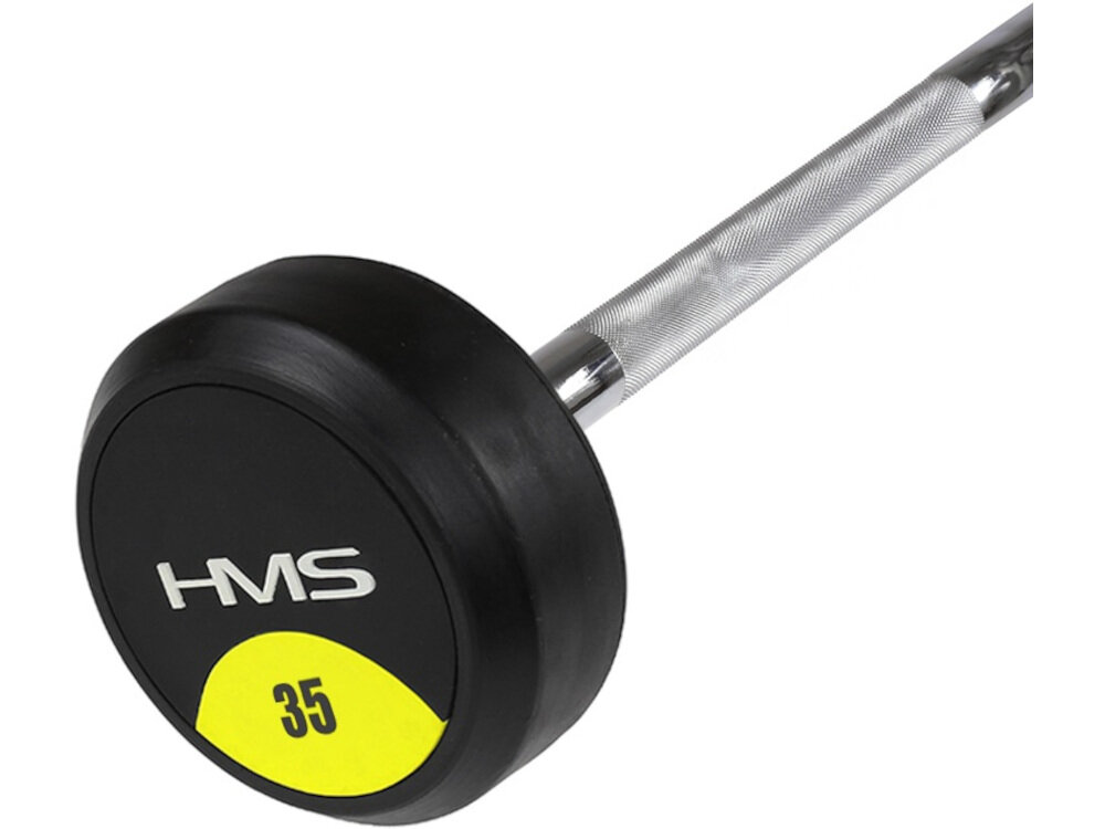 Sztanga HMS GSG-35 (35 kg) prosta konstrukcja waga 35 kg długość 124,5 kg dla początkujących i zaawansowanych