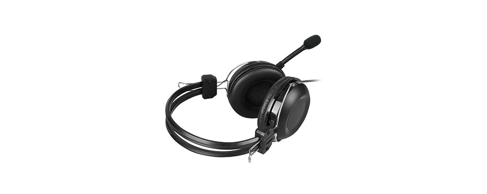 SŁUCHAWKI KOMPUTEROWE A4TECH HU-35 ZŁĄCZE USB CZARNE