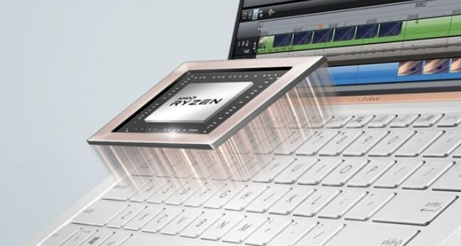 Laptop-ASUS-ZenBook-14 - karta graficzna AMD Radeon Vega 8.