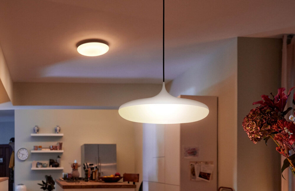 Oprawa wisząca PHILIPS HUE Cher 915005912701 lampa sufitowa z wbudowanym źródłem światła LED białe światło niewielki rozmiar łatwość podłączenia