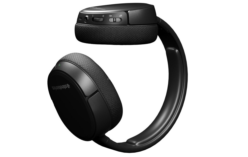 Słuchawki STEELSERIES Arctis 1 Wireless - regulacja głośności intuicyjne przyciski
