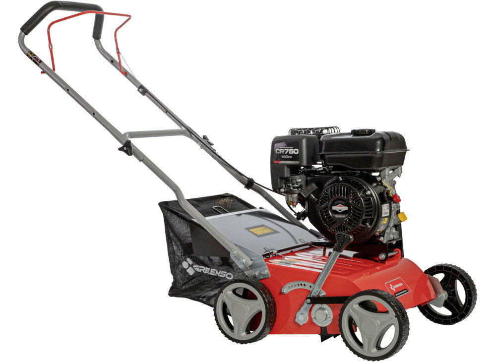 Wertykulator spalinowy GREENSO WER02 DR40-BS Briggs&Stratton CR750 front skos wyglad