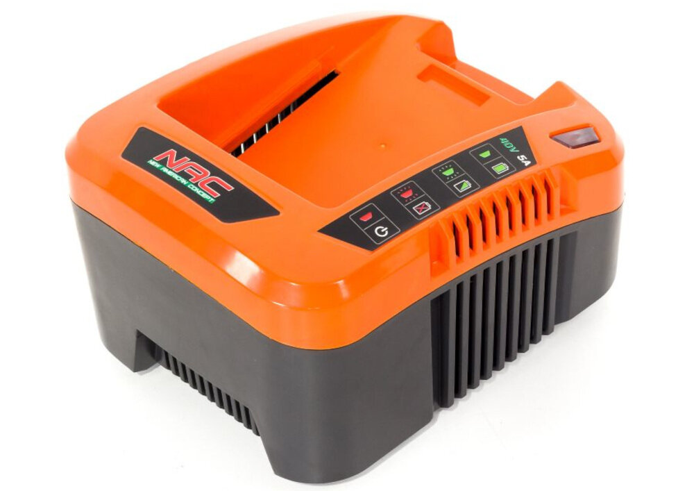 Ładowarka NAC BC40-50-NG podwójna odpowiednia dla akumulatorów litowo-jonowych z serii NAC o napięciu 18V skonstruowany z pełną starannością