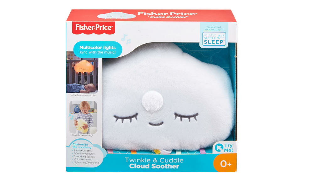 FISHER-PRICE-SENNE-CHMURKA opakowanie maskotka instrukcja karta gwarancyjna