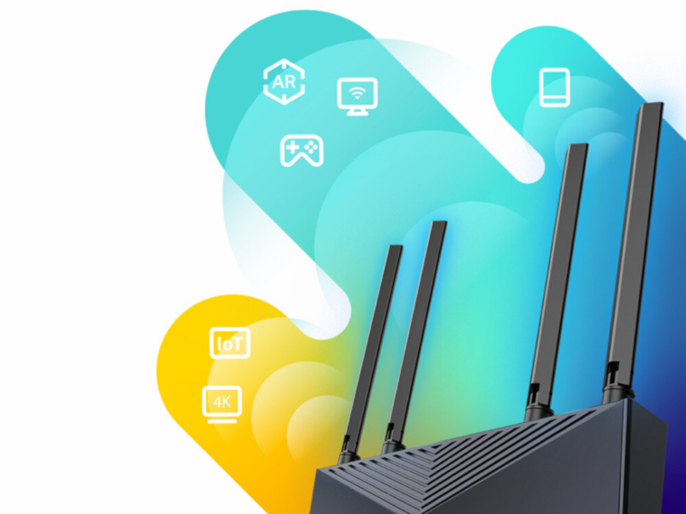 Router TP-LINK Archer AX1500 zasięg Wi-Fi cztery anteny technologii kształtowania wiązki (Beamforming)