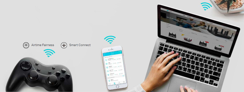 Router TP-LINK Archer A8 Funkcja Smart Connect funkcja Airtime Fairness