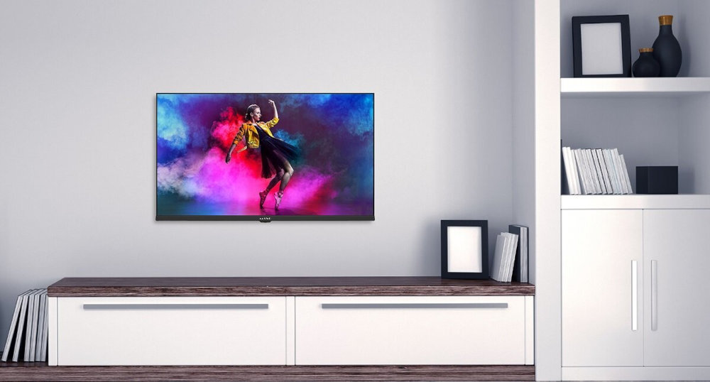 Telewizor KIANO Elegance 55 - Nietuzinkowa jakość obrazu, telewizor zawieszony na ścianie