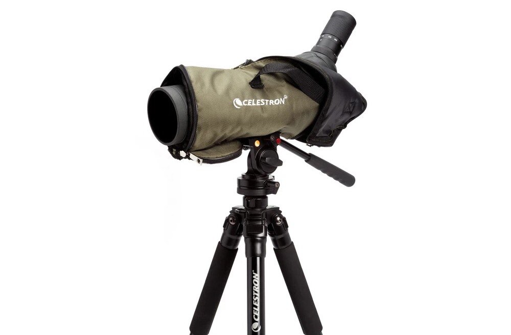 Luneta kątowa Celestron Trailseeker 65 na statywie