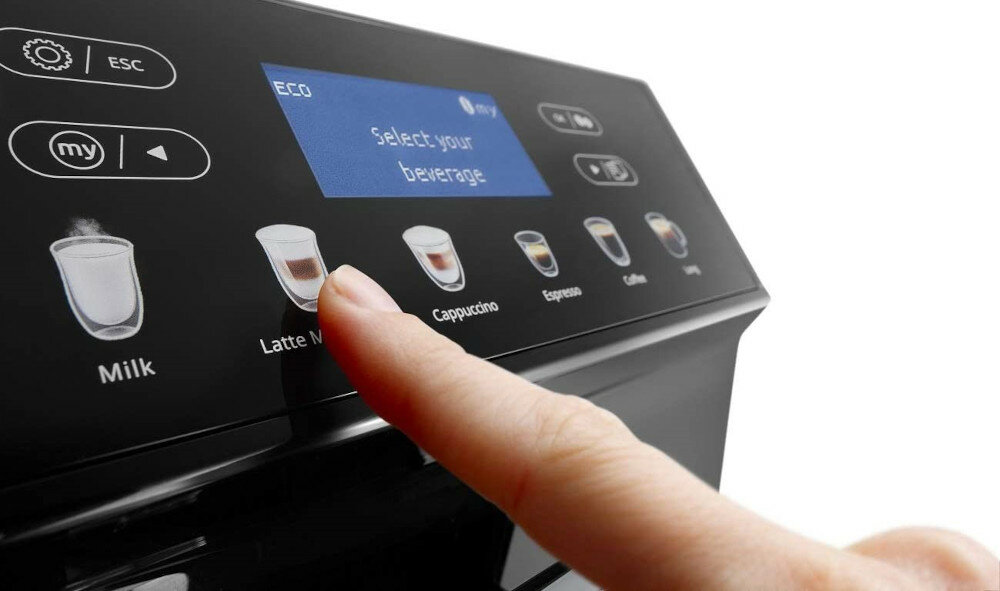 ekspres automatyczny DE'LONGHI Eletta ECAM 46.860.B 12 przepisow LCD