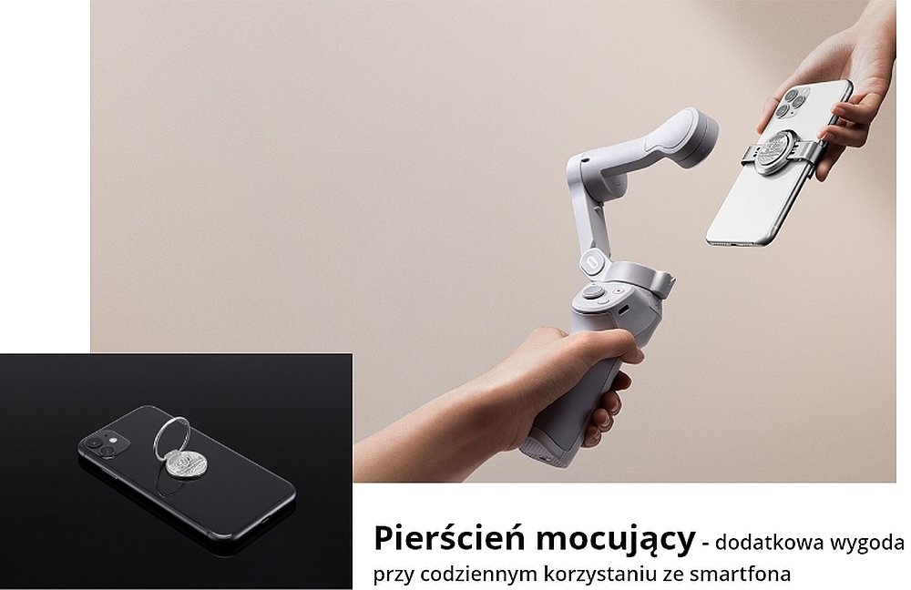 Gimbal ręczny DJI Osmo Mobile 4 mocowanie montaż