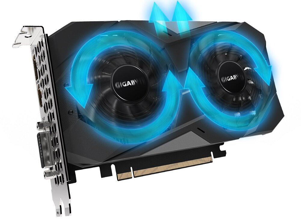 Karta graficzna GIGABYTE GeForce GTX 1650 D6 Windforce OC 4GB Windforce 2x dwa wentylatory