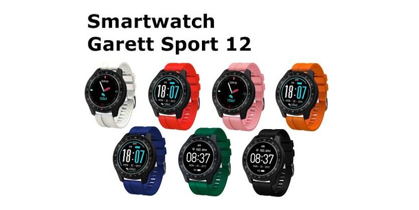 smartwatch GARETT Sport 12 widok kolory