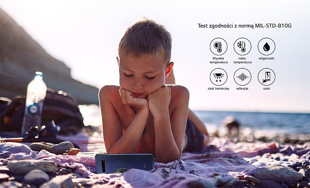 SMARTFON LG K61 odporność certyfikat wodoszczelność