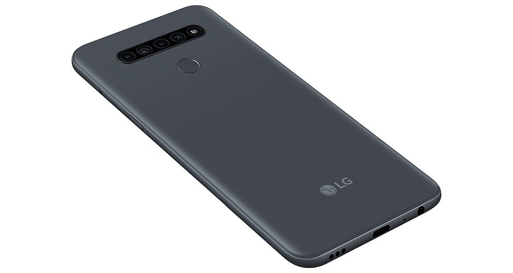 Smartfon LG K41S zestaw słuchawki kabel usb