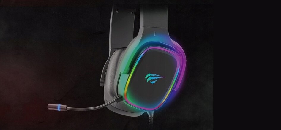 Słuchawki HAVIT H2029U podświetlenie rgb nowoczesny design