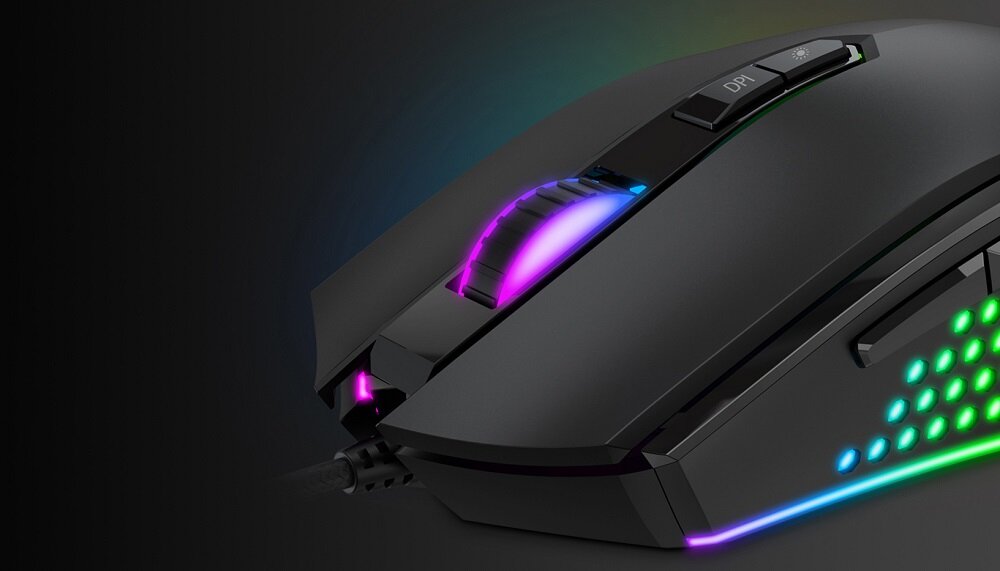 Mysz HAVIT Gamenote MS814 RGB  - wygodne przyciski 