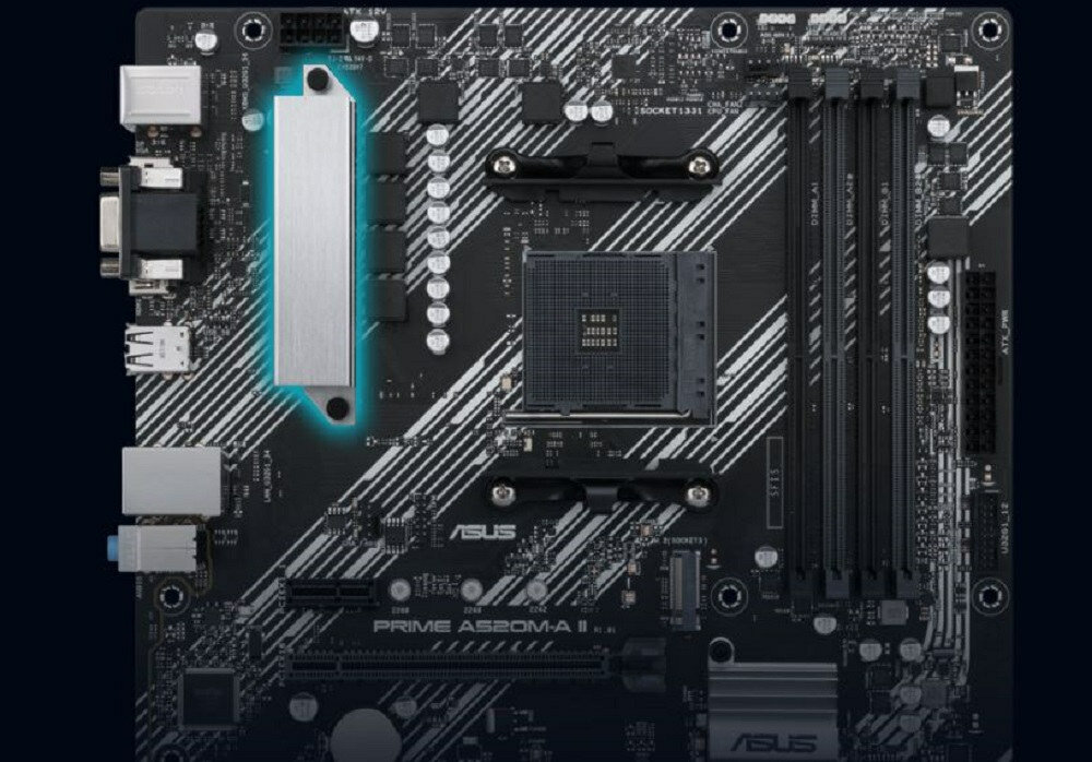 Płyta główna ASUS Prime A520M-A - chlodzenie