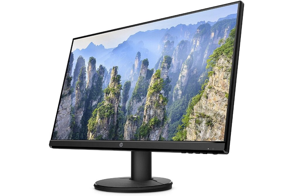 Monitor HP V24i ekran wyświetlacz rozdzielczość porty matryca powłoka