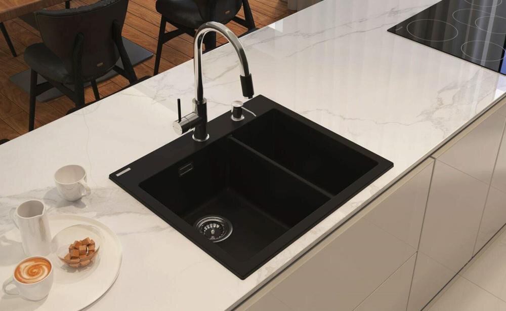 DEANTE Eridan ZQE N503 zlewozmywak komora blat połysk powierzchnia