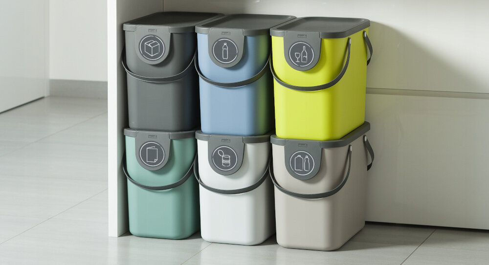 Kosz na śmieci ROTHO Albula 25 L pojemnik kosz tworzywo pokrywa