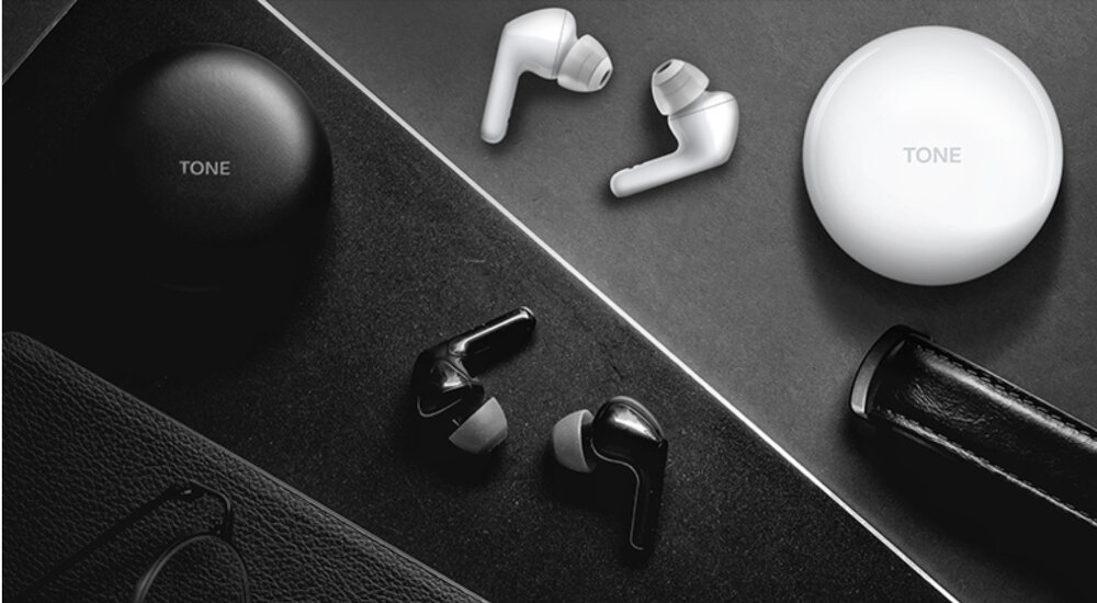 SŁUCHAWKI BLUETOOTH LG FN6 TWS DOKANAŁOWE BIAŁE dźwięk jakość brak zniekształceń