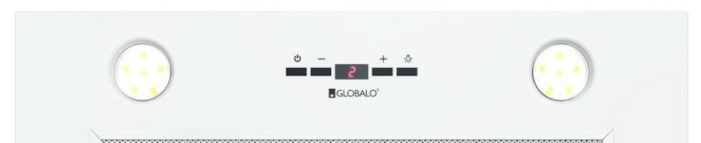 Okap GLOBALO Laizeno 60.2 Biały łatwa obsługa panel dotykowy sterowanie