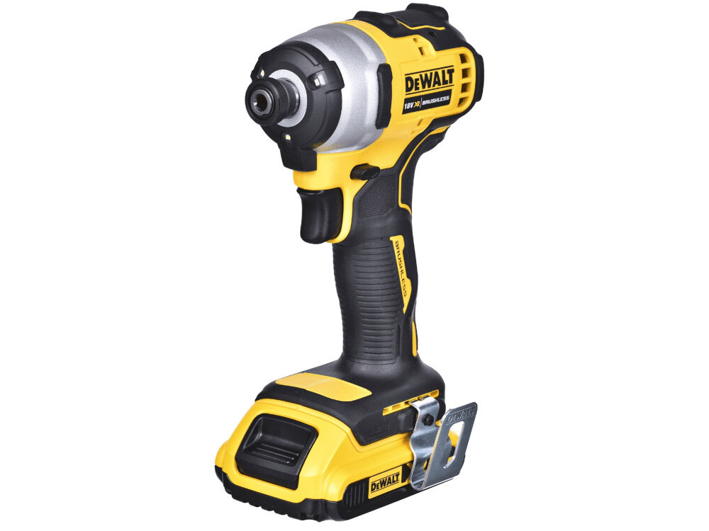Zakrętarka udarowa DEWALT DCF809D2T solidny uchwyt z powłoką antypoślizgową ergonomiczna rękojeść