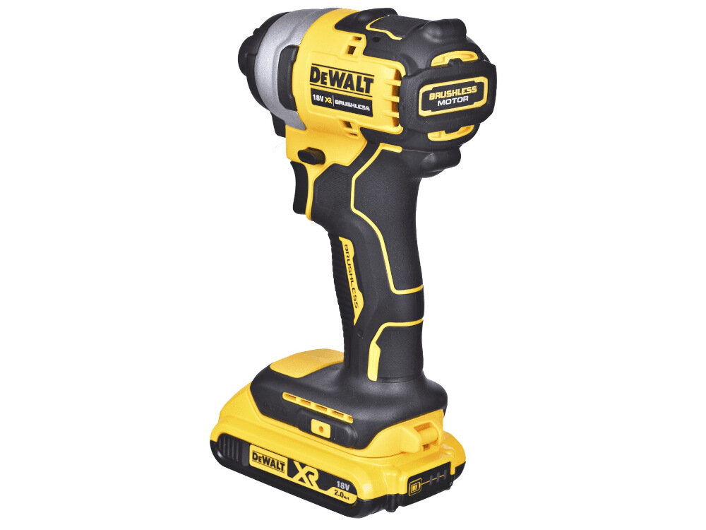 Zakrętarka udarowa DEWALT DCF809D2T niewielka ergonomiczna konstrukcja do małych i ciasnych przestrzeni w warunkach domowych w profesjonalnych warsztatach waga 1,3 kg łatwe przenoszenie urządzenia