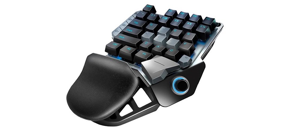 Zestaw COBRA DK01 Mysz + Klawiatura do PS4 widok 2 klawiatura skos front