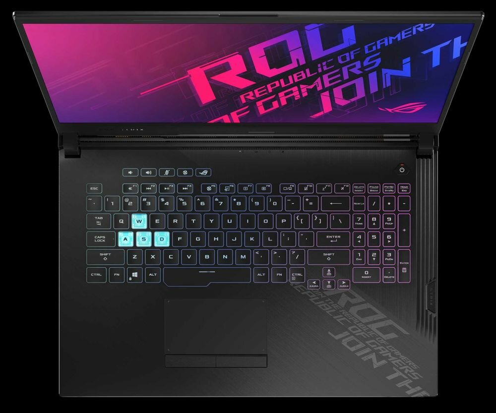 Laptop ASUS Rog Strix G17 G712 G712LV G712LW - klawiatura