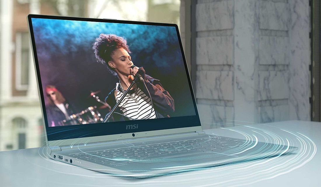 Laptop MSI Modern 14 - dźwięk