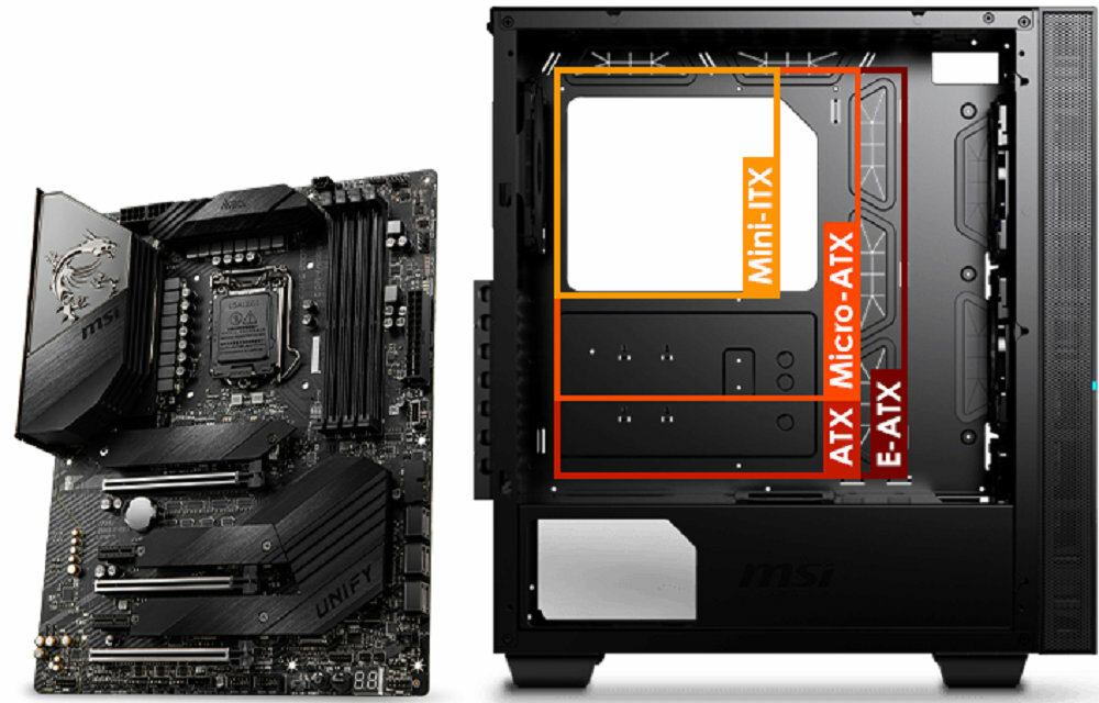 Obudowa MSI Mpg Sekira 100P - duzo miejsca