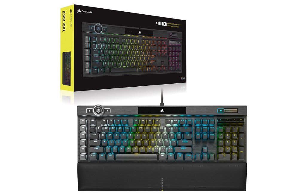 Klawiatura Corsair K100 RGB - model przewodowy wyższa pewność łączności