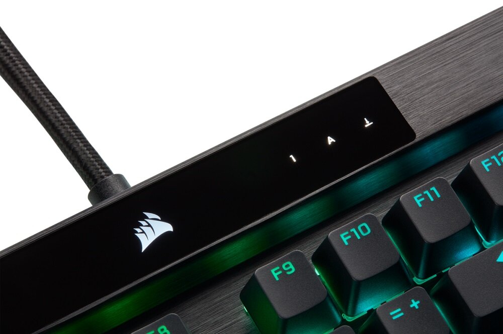 Klawiatura Corsair K100 RGB - najwyższa stabilność niezawodność połączenia solidnie wykonany przewód