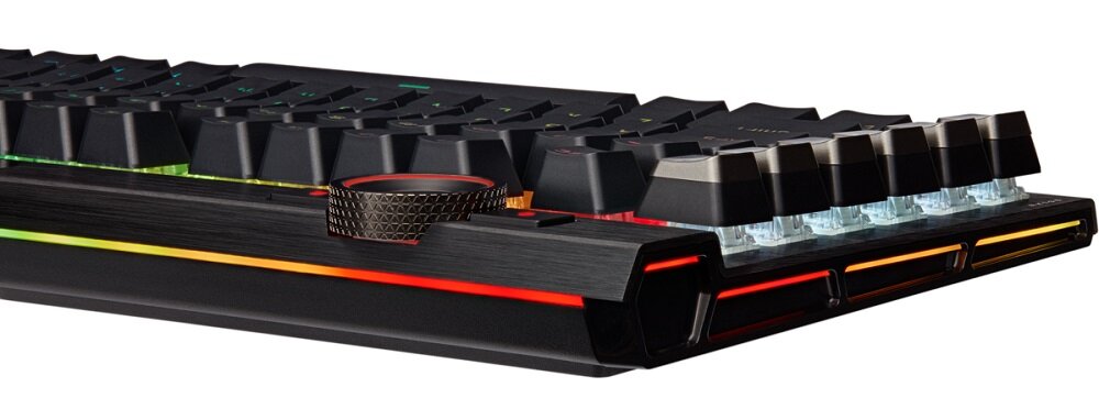 Klawiatura Corsair K100 RGB MX Speed - błyskawiczne działanie przełączniki Cherry MX Speed RGB Silver Corsair Axon