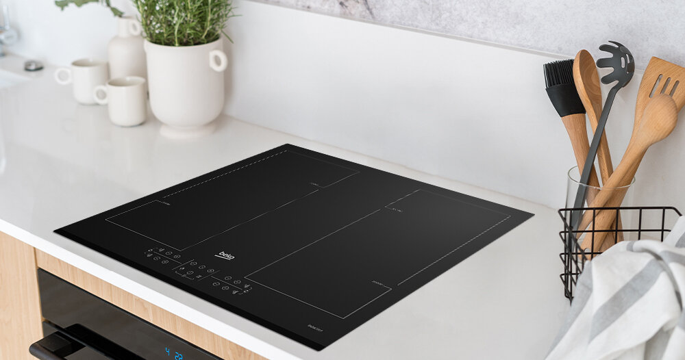 PŁYTA BEKO HII64206F2MT BPRO 500 czarne szkło trwałe wytrzymałe 4 pola indukcyjne Power Managment dostosowanie mocy