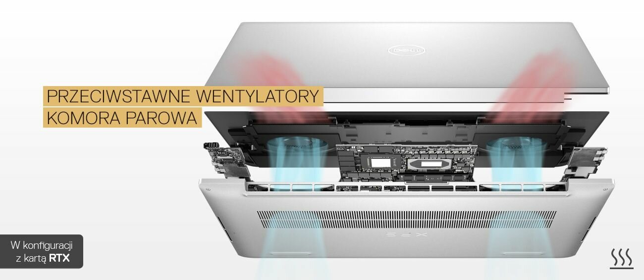 Laptop DELL XPS 17 9700 - Vapor Chamber *