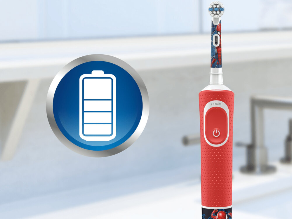 Szczoteczka rotacyjna ORAL-B D100 Kids Spiderman + Etui Podróżne