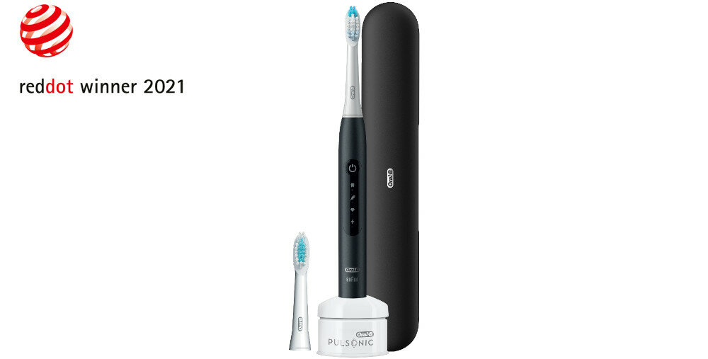 Szczoteczka soniczna ORAL-B Pulsonic Slim Luxe 4500 Czarny nagroda Reddot najlepszy produkt