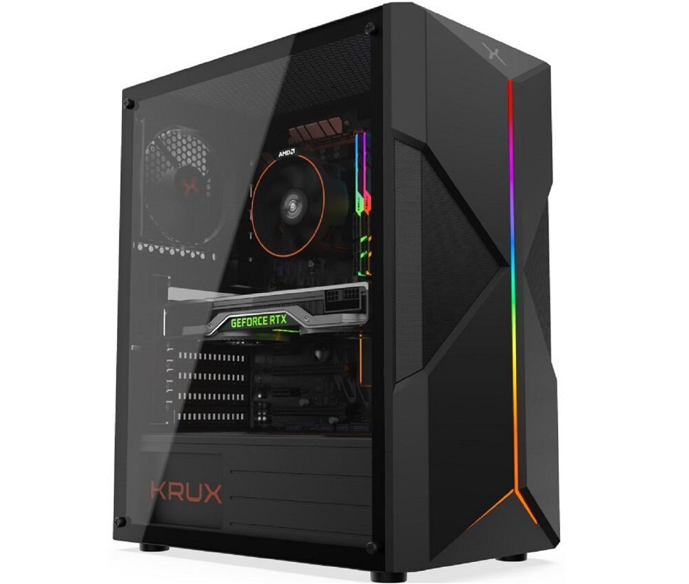 Obudowa PC KRUX Astral - Boczny panel ze szkła hartowanego