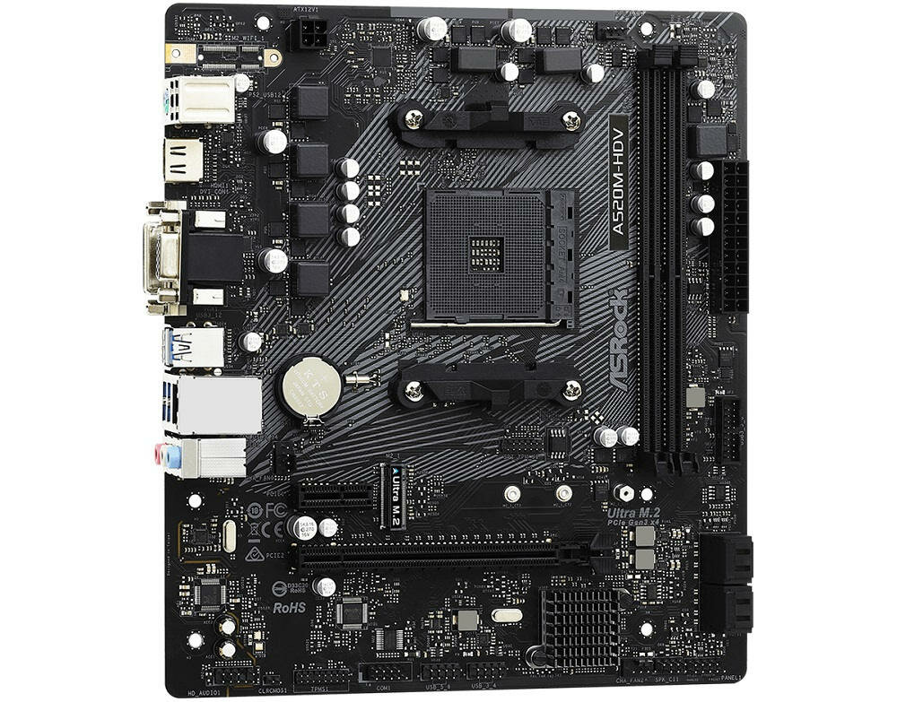Płyta główna ASROCK A520M-HDV - chipset AMD Radeon Vega zintegrowany układ graficzny