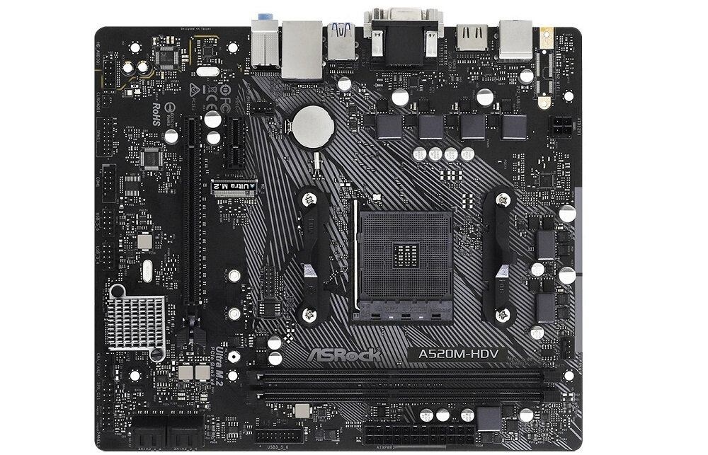 Płyta główna ASROCK A520M-HDV - możliwosć montażu pamięci ram o wysokiej przepustowosci