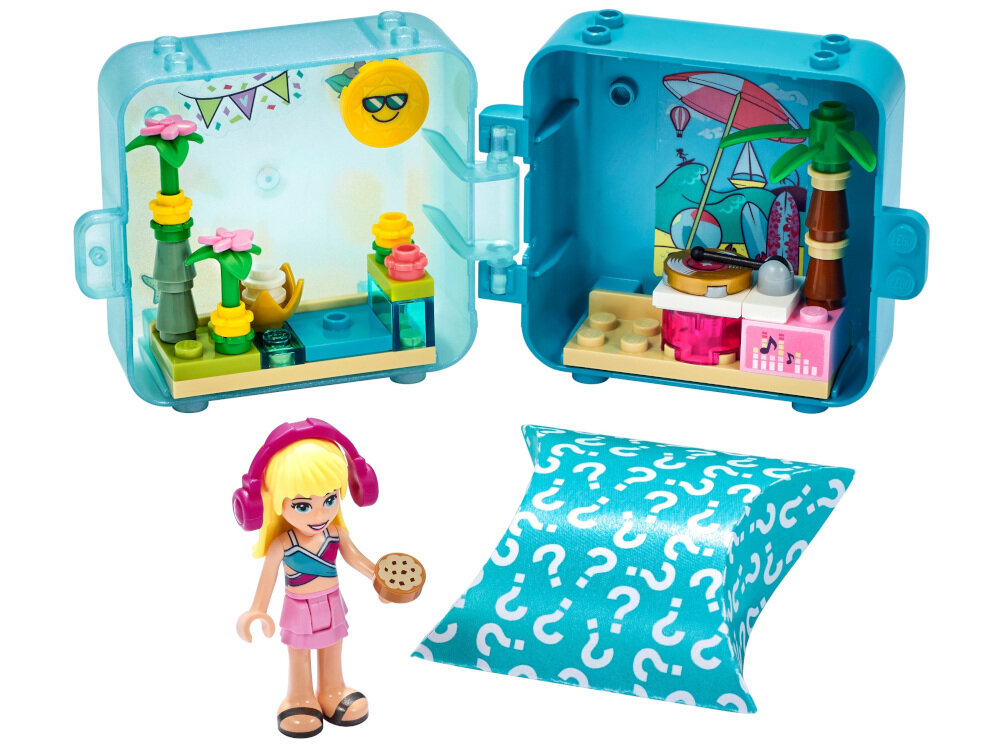 LEGO Friends Letnia kostka do zabawy Stephanie 41411 kostki LEGO Friends zabawki ze zwierzakami mała klocki do bawienia się w DJ-ów