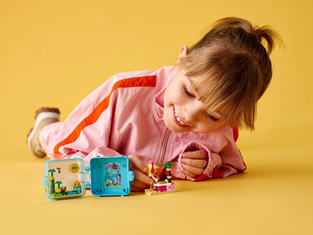 LEGO Friends Letnia kostka do zabawy Stephanie 41411 elementy zestawu LEGO kostki można ustawiać w wieżę i łączyć ze sobą w zwariowane kształty dla dzieci w wieku od 6 lat