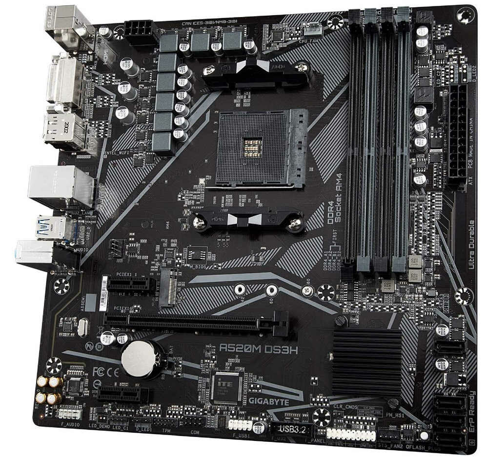 Płyta główna GIGABYTE A520M DS3H - niezawodnosc wytrzymalosc
