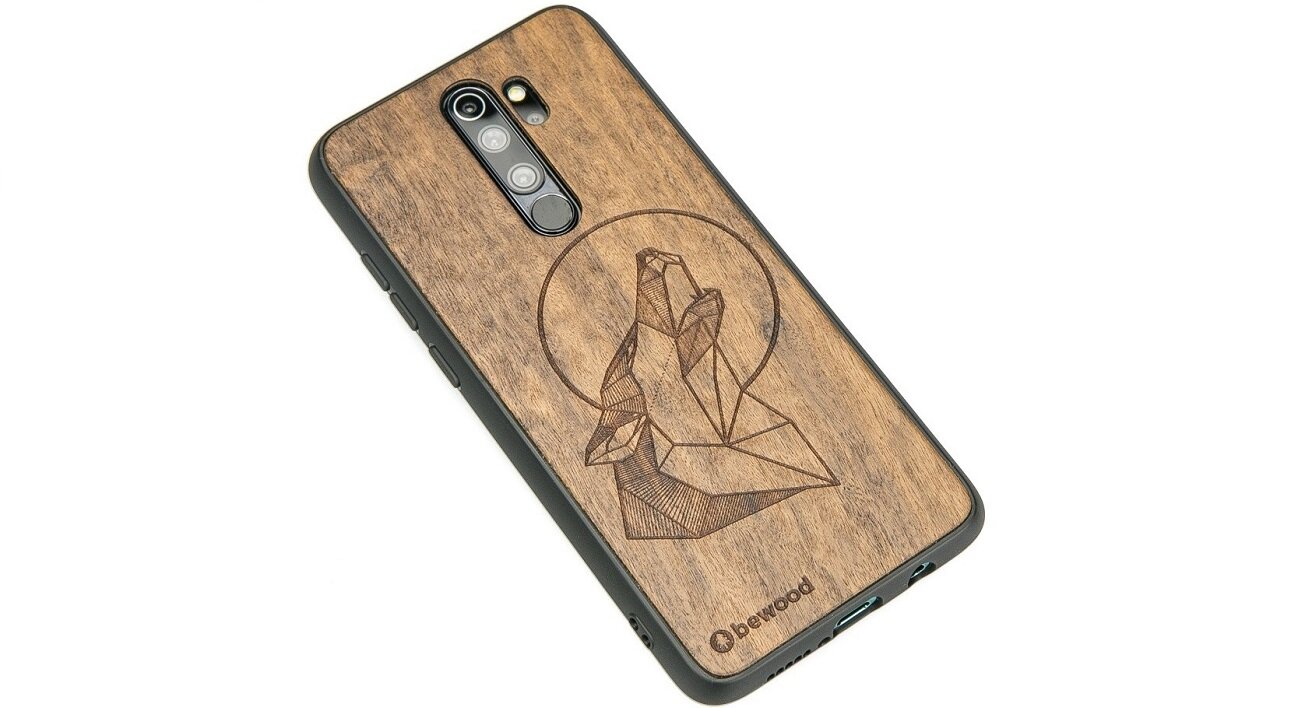 Etui BEWOOD do Xiaomi Redmi Note 8 Pro Góry Imbuia Wilk gatunek drewna opis pochodzenie występowanie plecki kolor WYSOKA JAKOŚĆ POKROWIEC CASE
