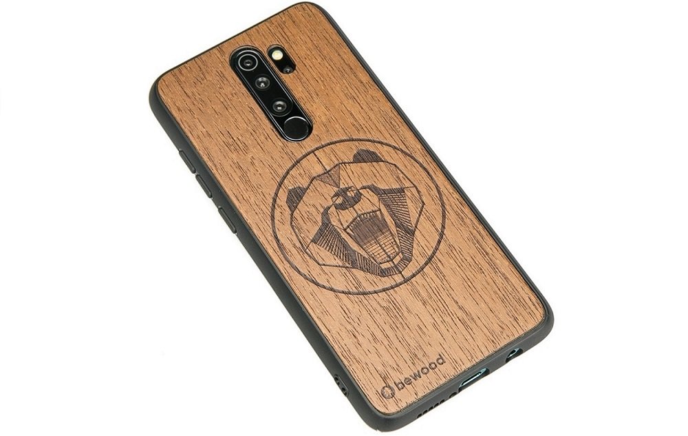 Etui BEWOOD do Xiaomi Redmi Note 8 Pro Niedzwiedz Merbau gatunek drewna opis pochodzenie występowanie plecki kolor WYSOKA JAKOŚĆ POKROWIEC CASE
